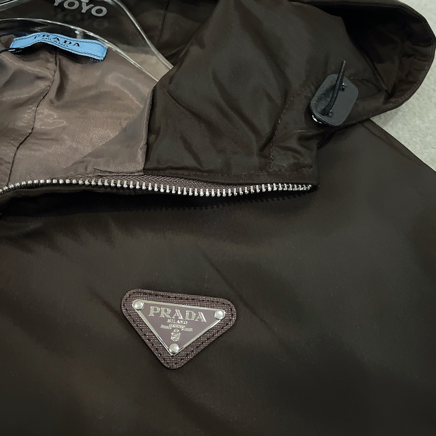 Pra*a Re Nylon Hooded Blouson Jacket Black Sgb685 1Wq8 F0002 S 211